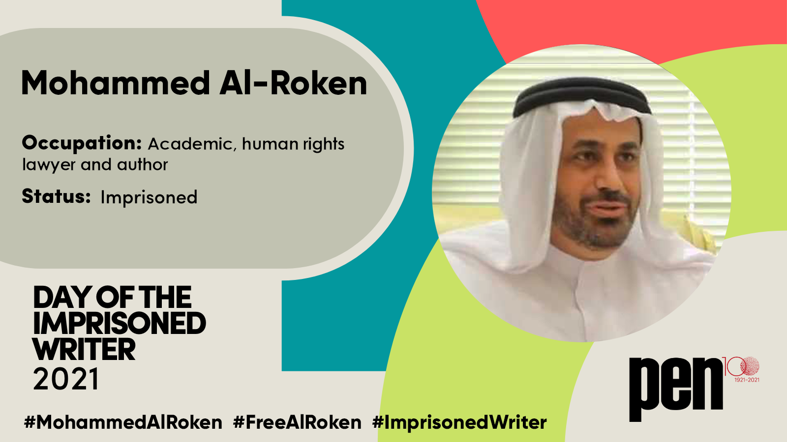 DOIW 2021 – Take Action for Dr Mohammed Al-Roken (Mohammed Abdullah Al-Roken) (UAE)